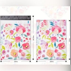 Floral Patterned Poly Mailers 10x13 (20 PCs)